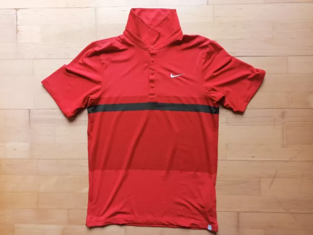 Nike Roger Federer 2012 Australien Open Polo Shirt Tennis RF rot Sz. S