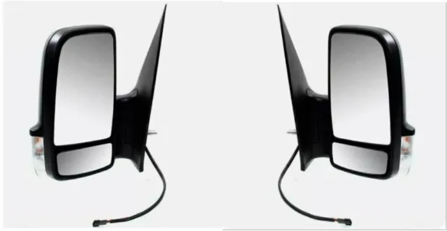 Mercedes Sprinter 2006 - 2018 Manual Short Arm Door Wing Mirror PAIR O/S & N/S