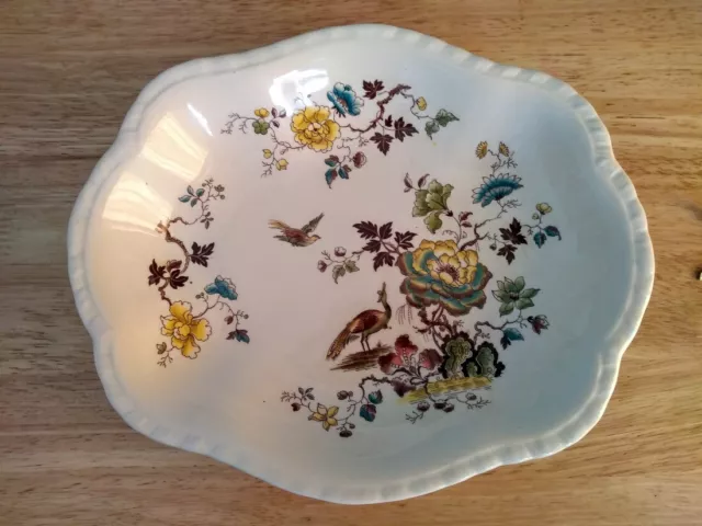 Vintage Mason’s Patent Ironstone 'Formosa' Pattern Scalloped Edged Serving Dish