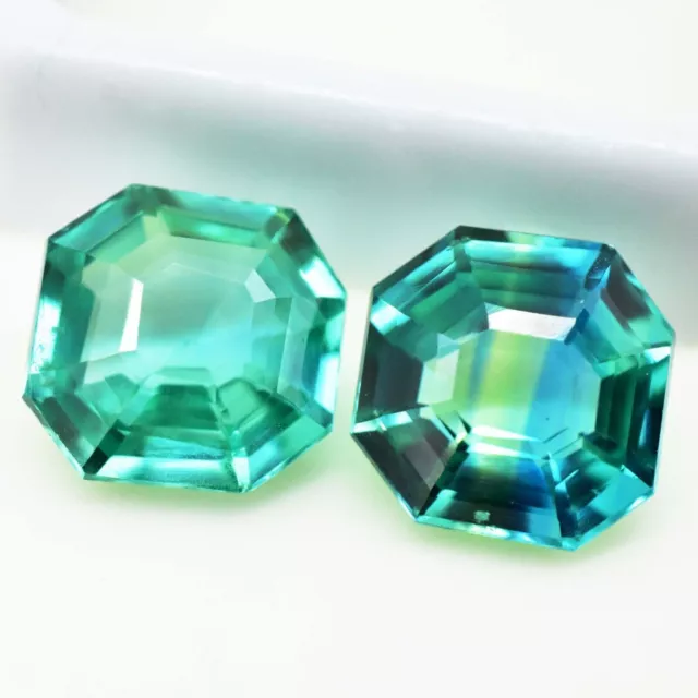 12.25 Ct Natural Bluish Green Grandidierite Excellent Gemstone Pair