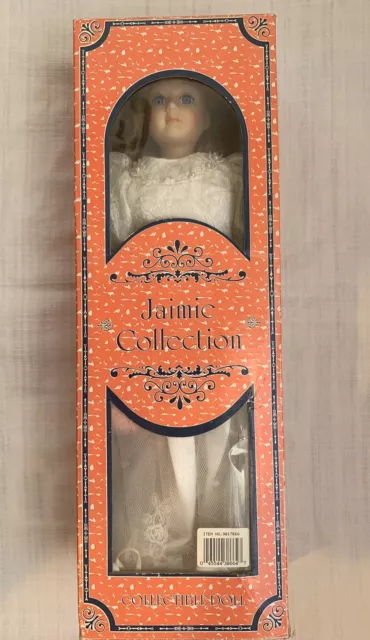 Vintage Jaime Collection Wedding Bride Porcelain Doll Rare Collectible