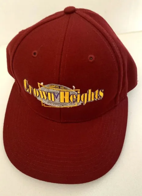 Crown Heights Brooklyn Hat Red Fitted Baseball Cap Rep Hood 6 5/8 Pro Model 515