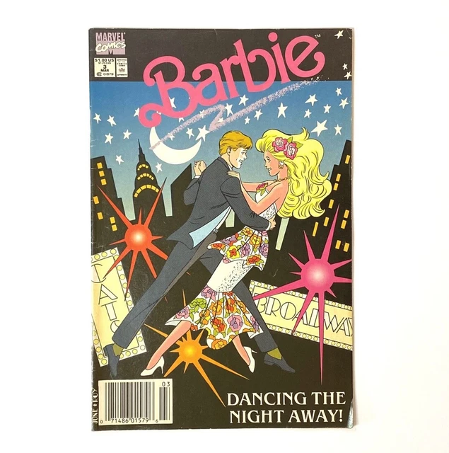 BARBIE Comic Book Vol 1 Issue #3 March 1991 MARVEL Comics - Dancing NY Broadway 