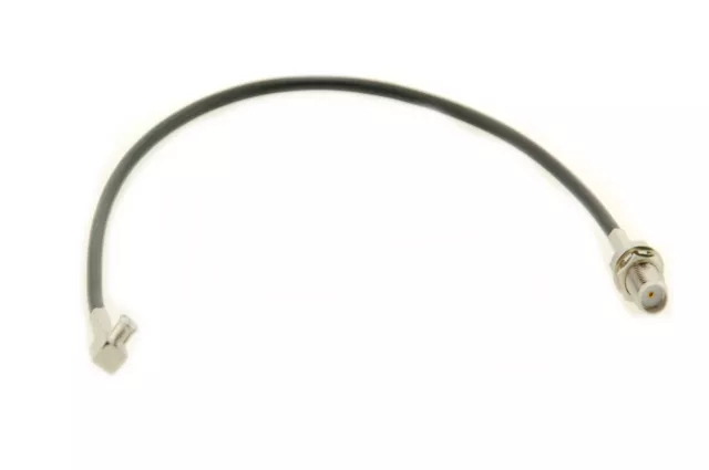 Alda PQ Anschlusskabel mit Einbaubuchse 22cm, RG174 für SMA/F auf MCX/M-RA