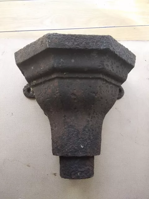 Vintage Victorian Cast Iron Drain Hopper Salvage Retro Garden Ornament Planter