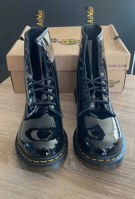 Chaussures DR MARTENS Femme t.42 modèle PATENT LAMPER en Cuir Vernis NEUVES !! 2