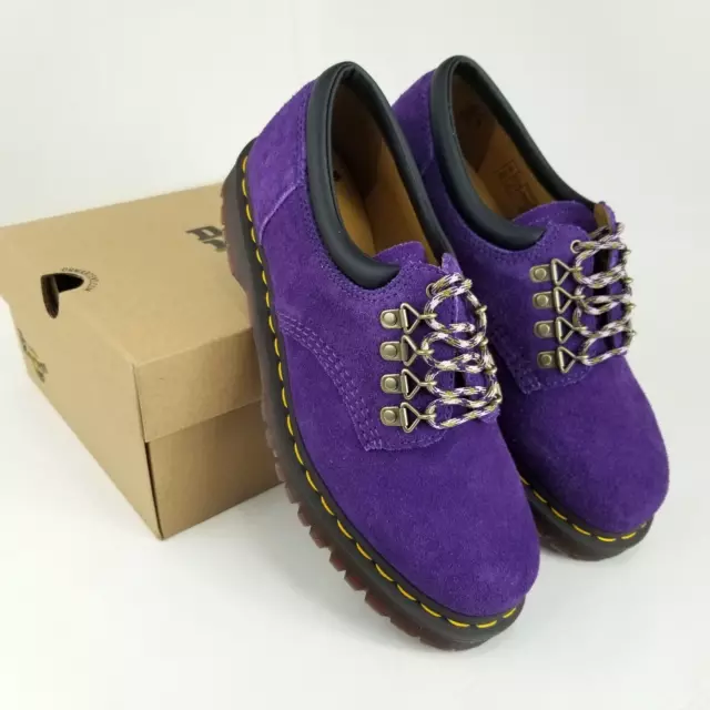 DR. DOC MARTENS 8053 Men's Limited Edition Suede Shoes Purple Chewbacca ...