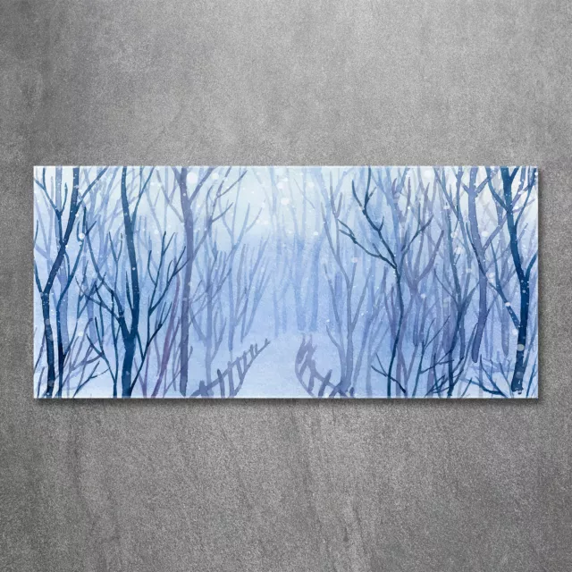 Imagen Pintura De La Pared Decoración Hogar 120x60 Bosque de invierno