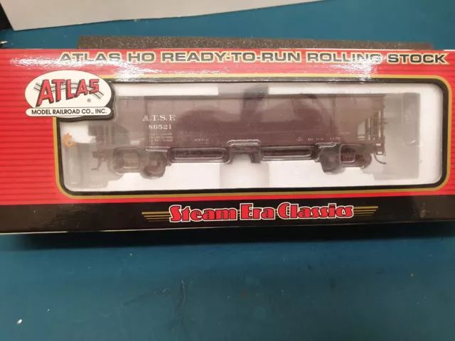 Atlas HO Gauge Hart Ballast Hopper Car - ATSF/Santa Fe Livery