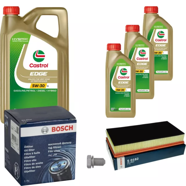 Bosch Inspection Set 8 L castrol edge 5W-30 Ll pour Porsche Cayenne 3.6 De VW