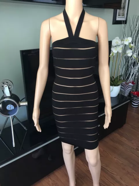 BALMAIN SEXY Cutout Bodycon Dress Size FR 36 US 4 3