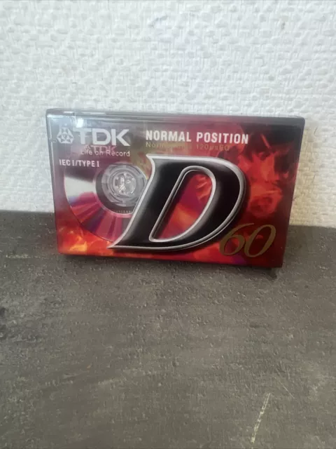 TDK D C-60 Cassettes Audio Vierge Neuve Sous Blister