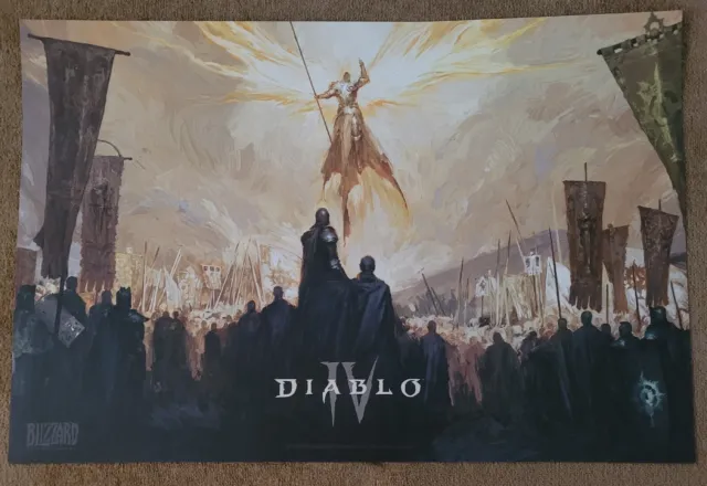 BRAND NEW!! Diablo 4 IV 18" x 12" Lithograph/Poster - IN HAND *FREE SHIPPING*