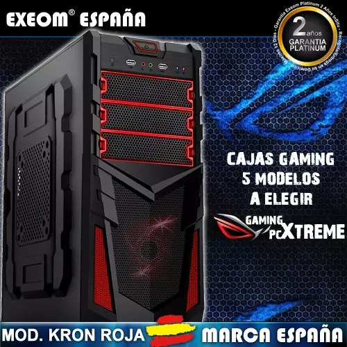 Ordenador Gaming Pc Sobremesa Intel Core i3 8GB DDR3 1TB HDD Wifi Windows Office 3