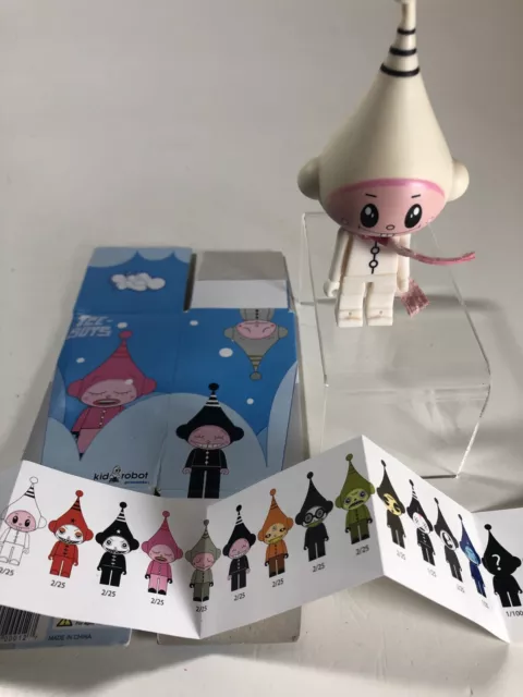 Kidrobot Dalek Pink and White Ice Bot Designer Vinyl Art Figure 2005 W/ Box