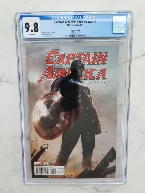 Captain America: Road To War #1 CGC 9.8 Mattina Retail Variant Marvel 2016
