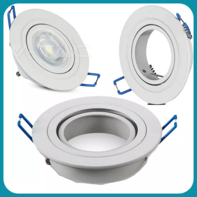 Faretto Bianco Da Incasso Led Gu10 Orientabile 3599 Singolo O Completo