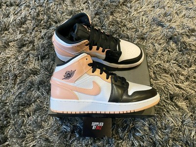 NIKE AIR JORDAN 1 Retro Mid Crimson Tinta Rosa Pesca Arancione  UK4.5/US5Y/EU37.5 EUR 282,59 - PicClick IT