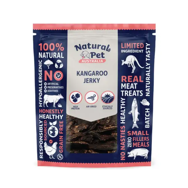 Kangaroo Jerky - 100% Natural Australian Healthy Dog Treats, Best Dog Chews 2