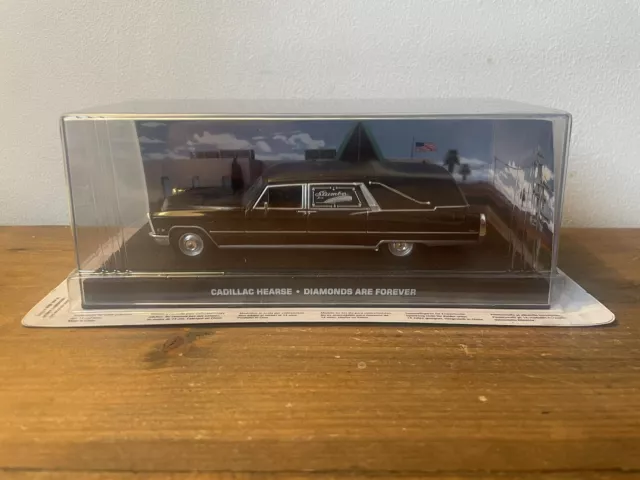 CADILLAC HEARSE #88 James Bond Car Collection DIAMONDS ARE FOREVER DieCast Model