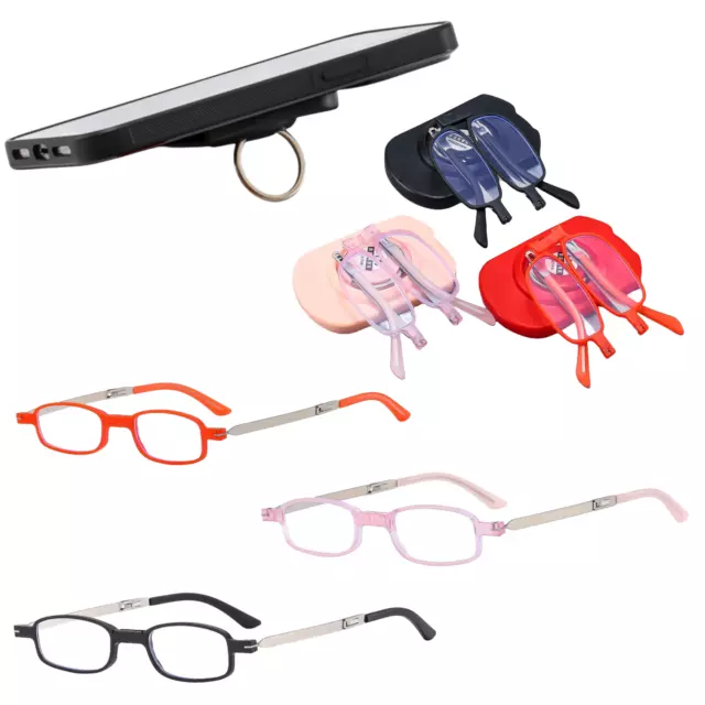 New Anti blue light With mobile phone holder Foldable Reading glasses +1.0~+4.0