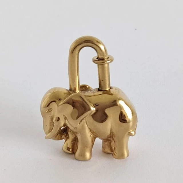 Hermes Cadena Elephant Money Key Ring Charm
