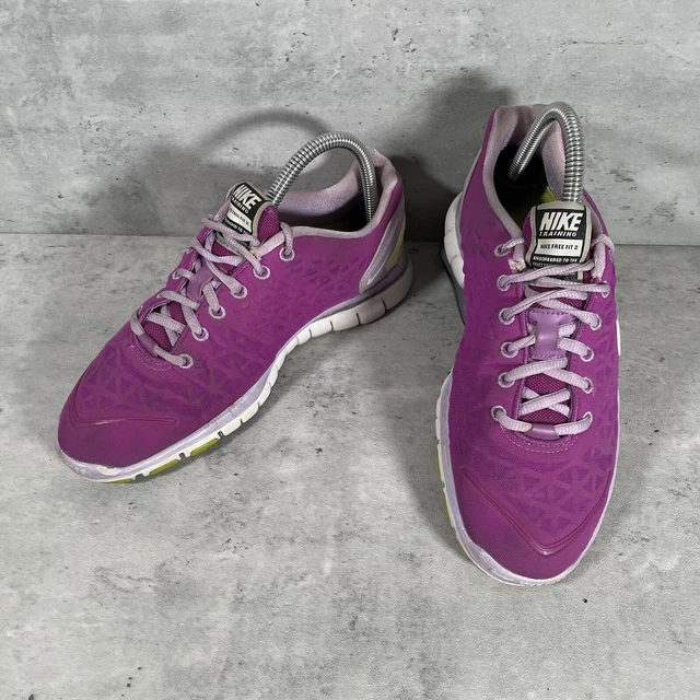 Nike Womens Free Fit 2 Training Shoes Purple Low Top Sneakers Size 7~487789-502