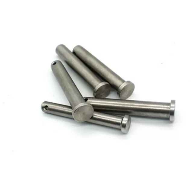 304 Stainless Steel Select Size Ø3mm Ø4mm Ø5mm Ø6mm Ø8mm Dowel Pin Rod With Hole