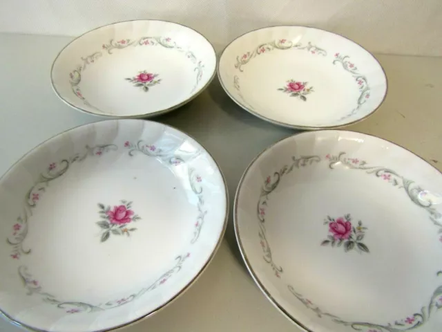 Royal Swirl Fine China Japan 5.5" Dessert Plate (Set of 4)