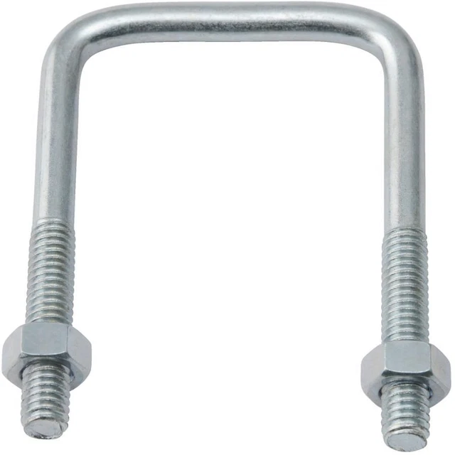 5/16" x 2" x 3" Square U Bolt - Zinc