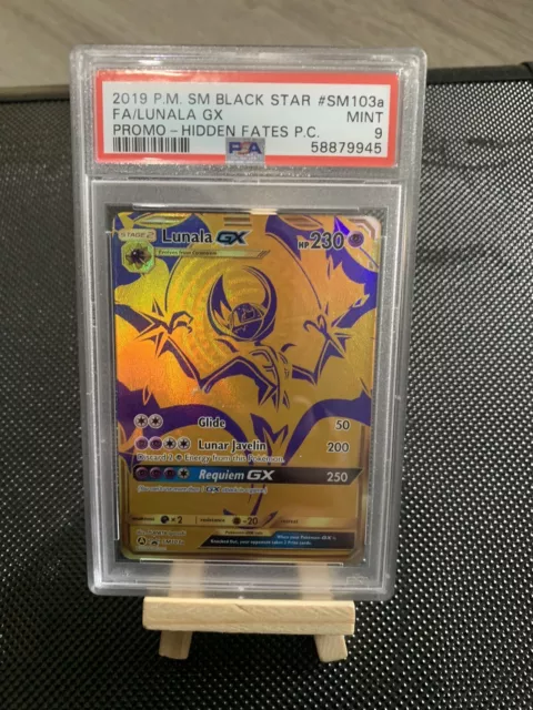 Lunala GX - PSA 9 - Hidden Fates - #SM103a