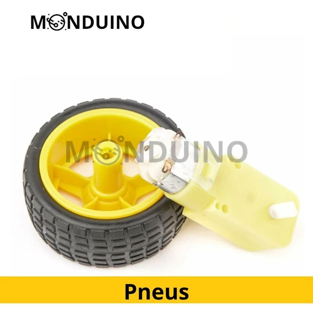 Lot De 10 Moteurs De Lancement Intelligents Pour Voiture Arduino - 3-12V CC Avec Engrenage