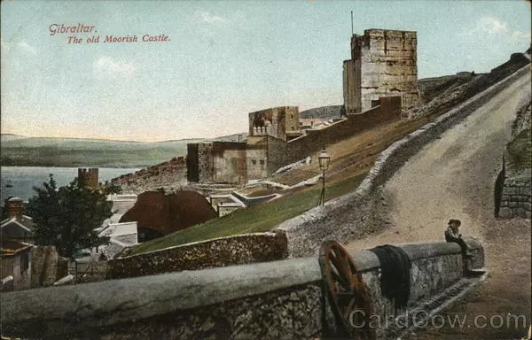 Gibraltar Gibraltar Moorish Castle A. Benzaquen Postcard Vintage Post Card