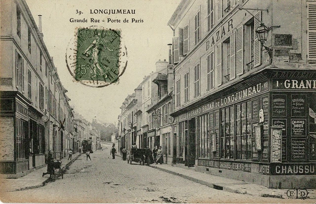 CPA - Longjumeau - Grande Rue - Porte de Paris