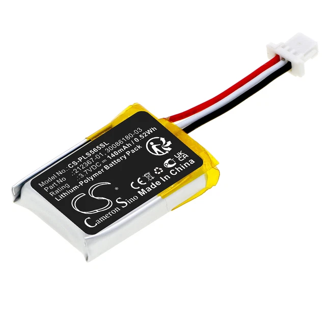 Ricambio Batteria 3.7V 85mA 401030 per Plantronics M20 M25 M50 M55 M70