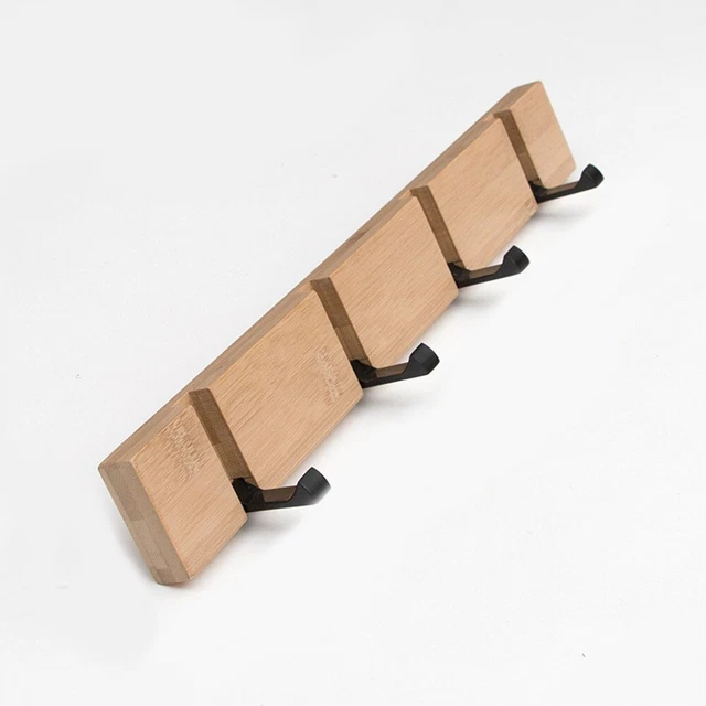 with 4 Hooks, Coat Rack Heavy Duty Hideaway Towel Hanger  Entryway Wall