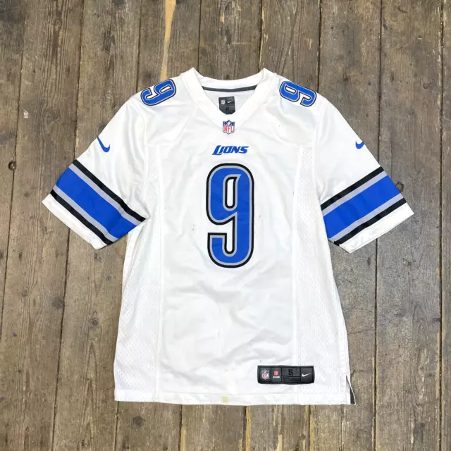 Nike NFL Jersey Detroit Lions American Football Player Tee, White, Mens Small