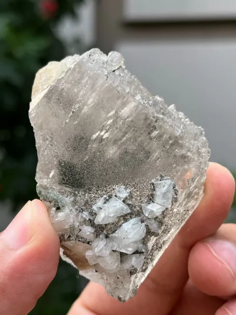 78 Gram Etched Ice Quartz With Combination Of Adularia Feldspar From Pakistan.