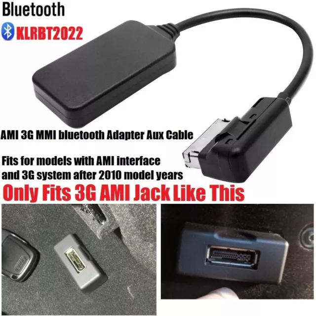 Bluetooth USB Adapter Aux Cable For Audi 3G AMI MMI Jack A3 A4 A6 Q3 Q5 Q7 2010