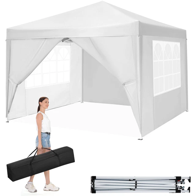 Pavillon 3x3m Faltpavillon Partyzelt Gartenzelt Pavillion Pop Up Wasserdicht UV