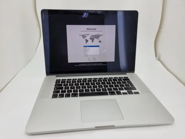 Apple MacBook Pro 15" Quad Core i7 2.0GHz 16GB RAM 256GB SSD 2013 A1398