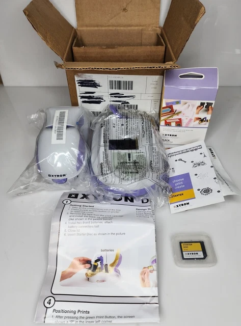 Xyron Design Runner Cordless Handheld Printer w Base Ink Cartridge Open Box Xyron Design Runner Cordless Handheld Printer w Base Ink Cartridge Open Box