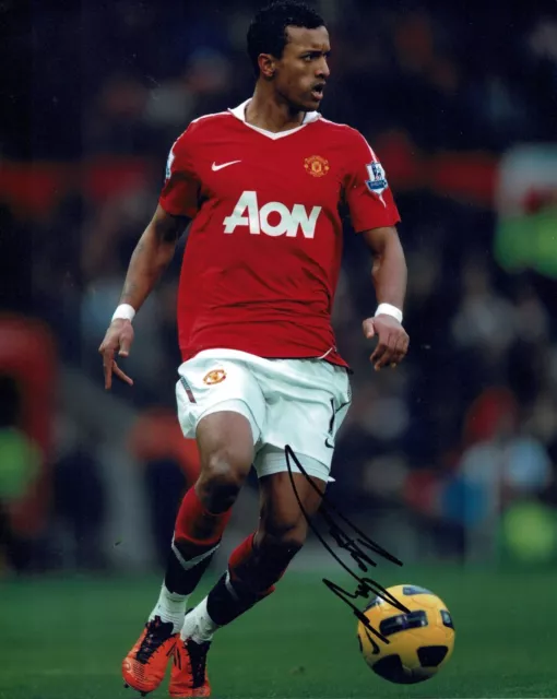 Nani personally signed  8x10in Manchester United Photo