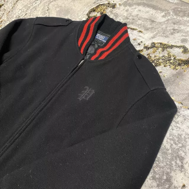 VINTAGE POLO BY Ralph Lauren wool varsity jacket size large £40.00 ...