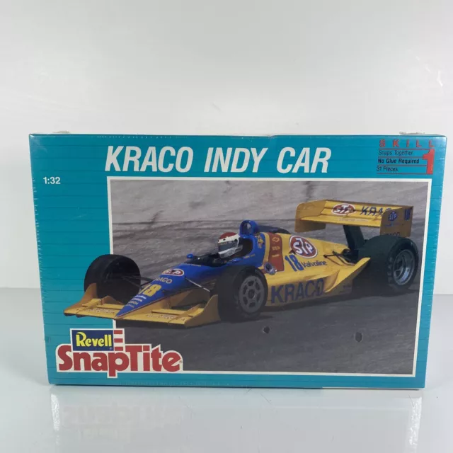 1/32 Revell Snaptite Model Kit #6261 Kraco Indy Car Sealed Vintage Hobby STP Fun