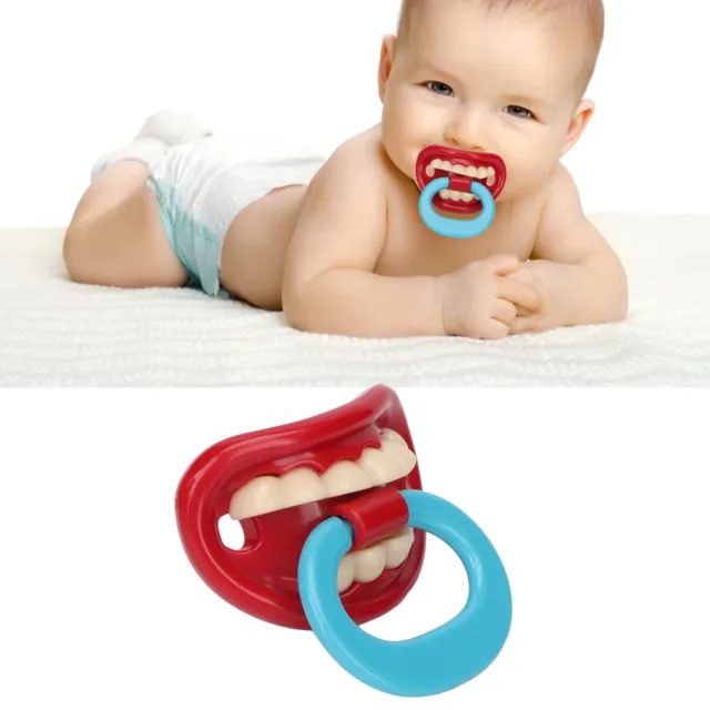 Baby Smile Teeth Pacifier Safe Practical Lightweight Baby Funny Teeth JFF