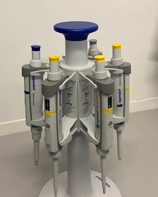 Eppendorf Research Plus Carousel with 5 Pipettors (10, 20, 100, 200, 1000)