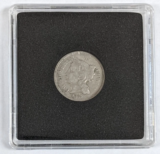 1865 US Three Cent Nickel Piece 1865 US Three Cent Nickel Piece