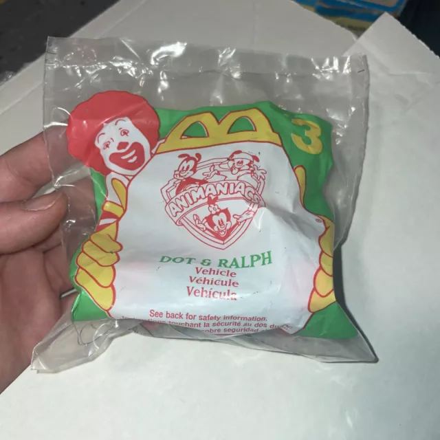 McDonald's 1994 Animaniacs Dot & Ralph Vehicle Vintage Happy Meal Toy #3 NIP New