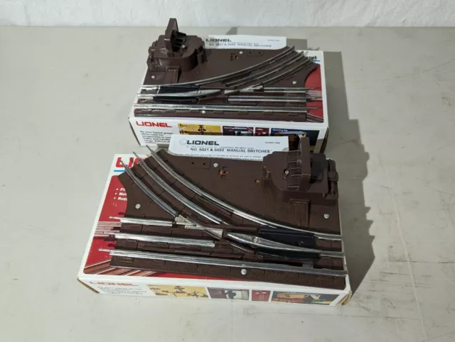 Lionel O-27 Gauge Manual Switch Left & Right 6-65021, 6-65022 #2